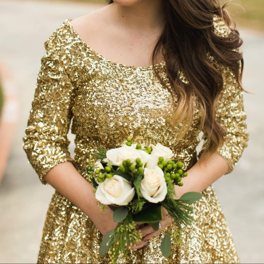 ⭐️gold sequin dress⭐️